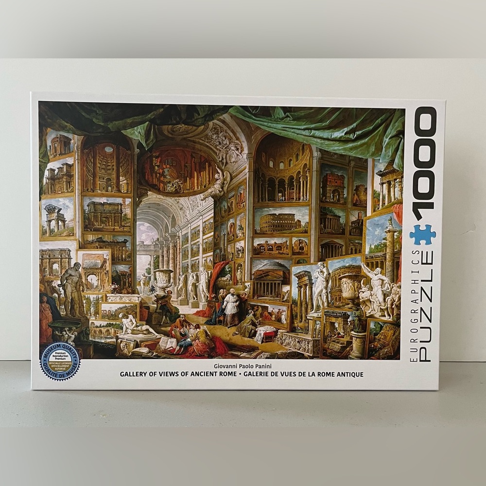 2/$20 Eurographics 1000 Piece Puzzle - Gallery of Views of Ancient Rome